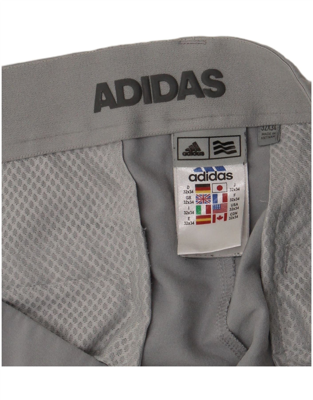 Adidas Pantalon Chino Slim Femme W32 L34 Gris Polyester