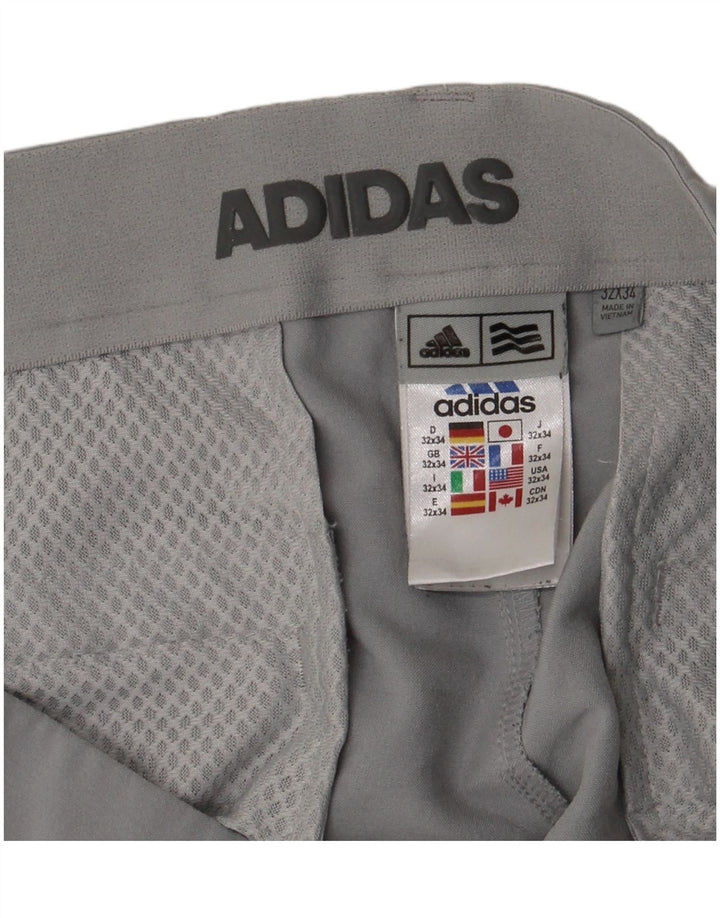 Adidas Pantalon Chino Slim Femme W32 L34 Gris Polyester