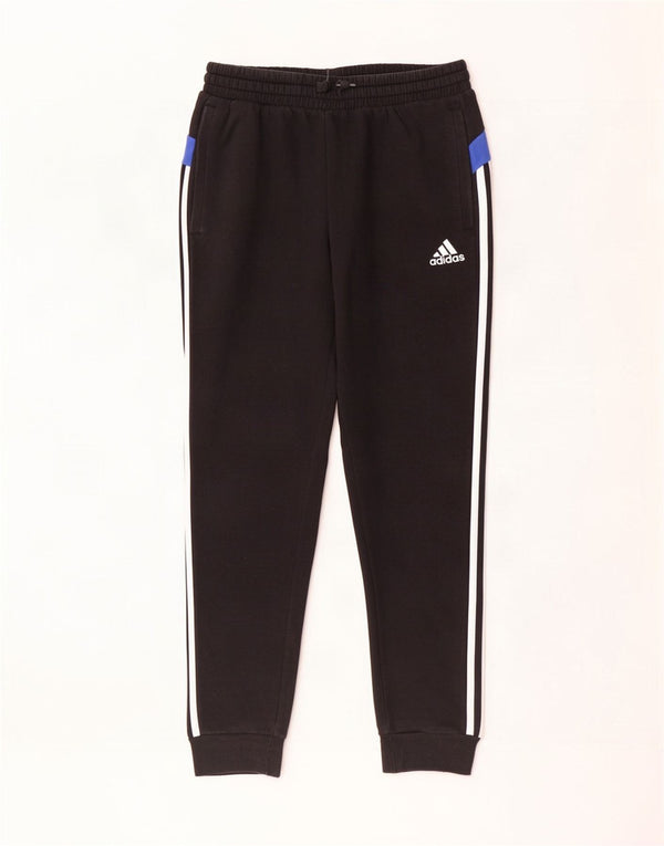 Adidas Pantalon de survêtement pour homme en coton color block Noir Taille S