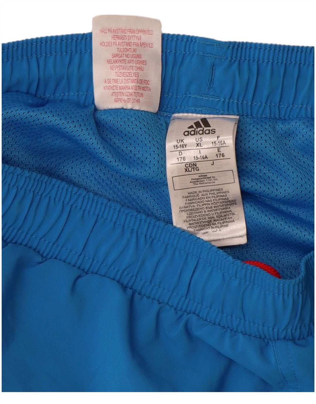 Adidas Short de Bain Graphique Garçon 15-16 ans Bleu Polyester