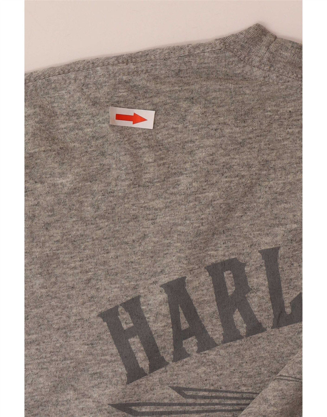 Harley Davidson T-Shirt Graphique Homme Top XL Gris Coton