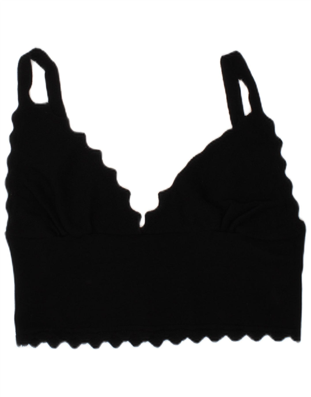 Zara Femme Brassière Crop Top Medium Noir Moderne