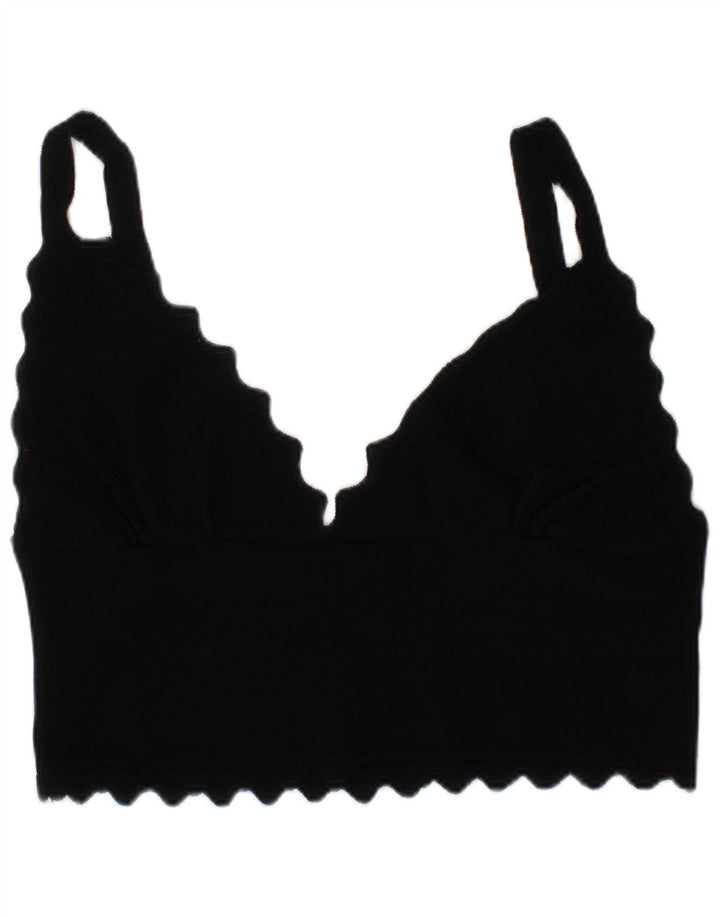 Zara Femme Brassière Crop Top Medium Noir Moderne