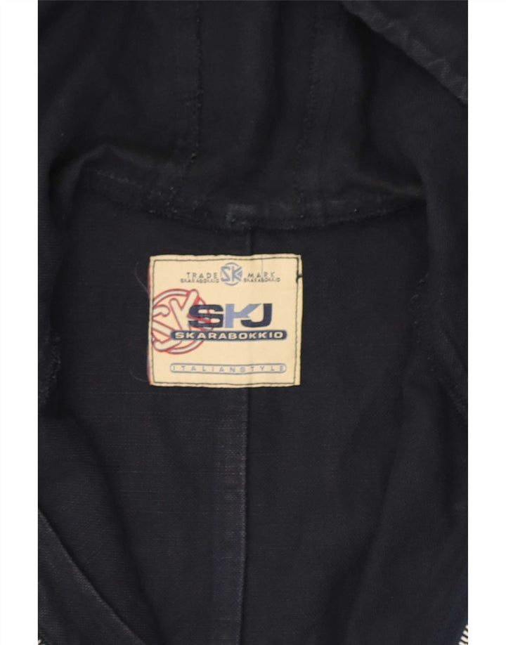 veste utilitaire à capuche vintage pour homme UK 38 Bleu Marine Moyen