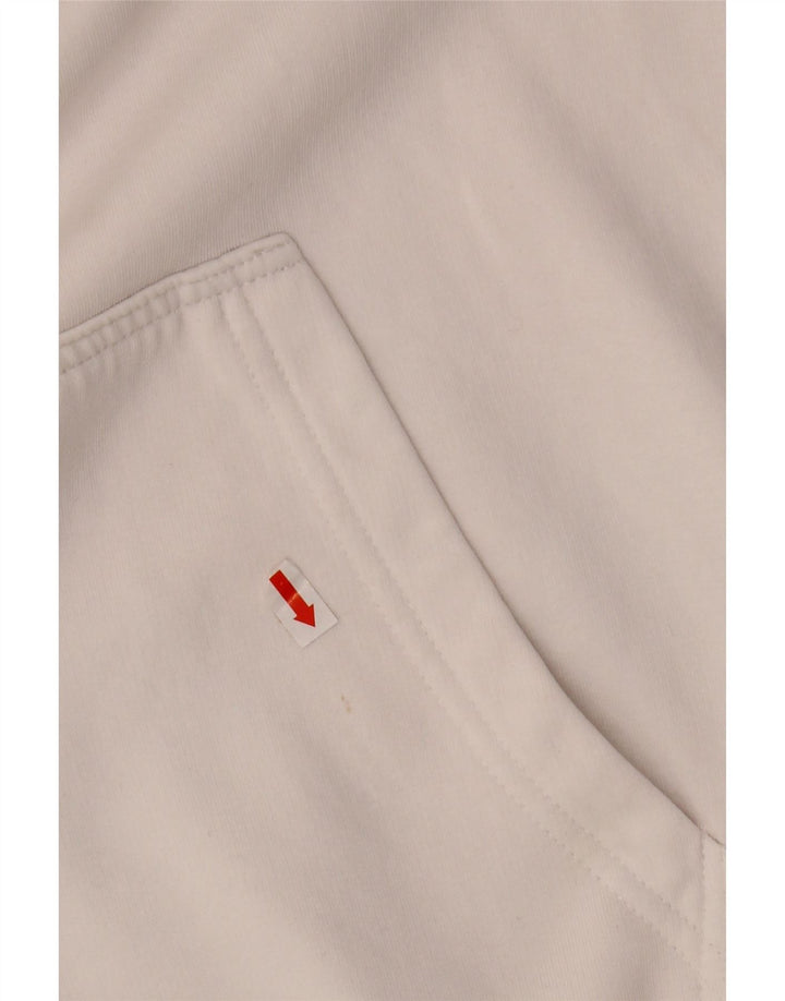 KARL KANI Pull à capuche graphique coupe ample pour homme Petit coton blanc