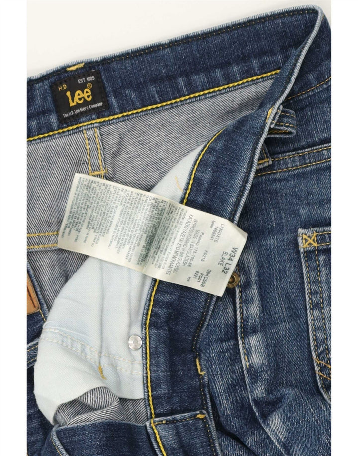 Lee Jean Droit Blake Homme W34 L28 Bleu Coton