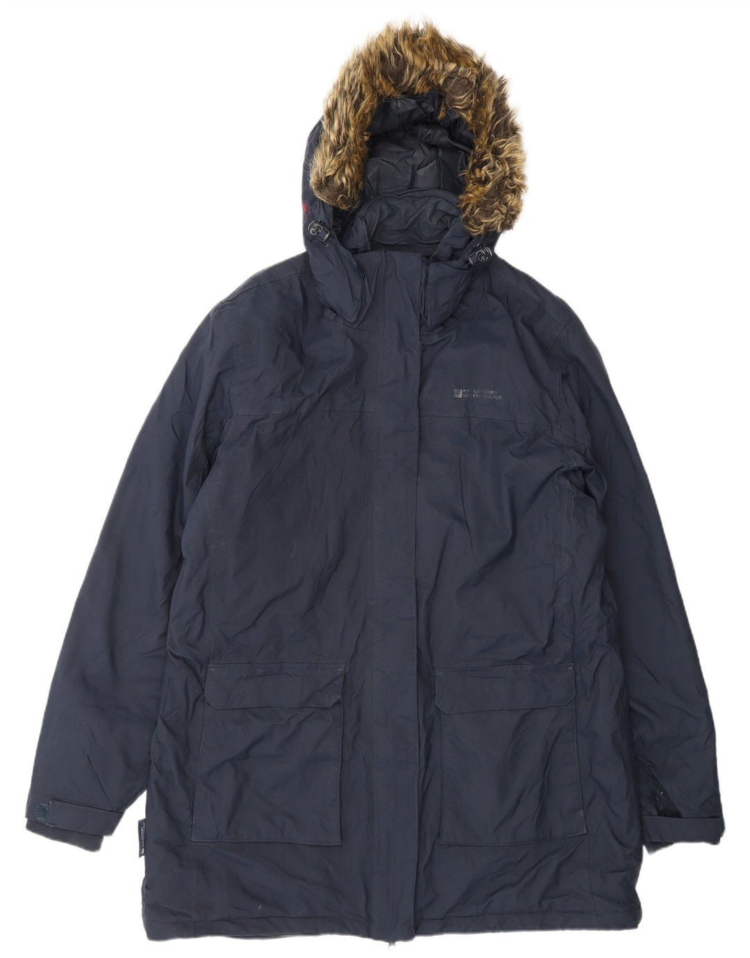 MOUNTAIN WAREHOUSE Manteau coupe-vent à capuche pour femme UK 16 Large Bleu marine
