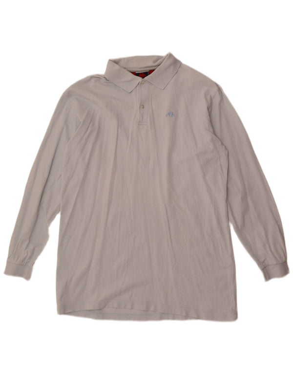 Kappa Polo à Manches Longues Homme Bleu Moyen Coton