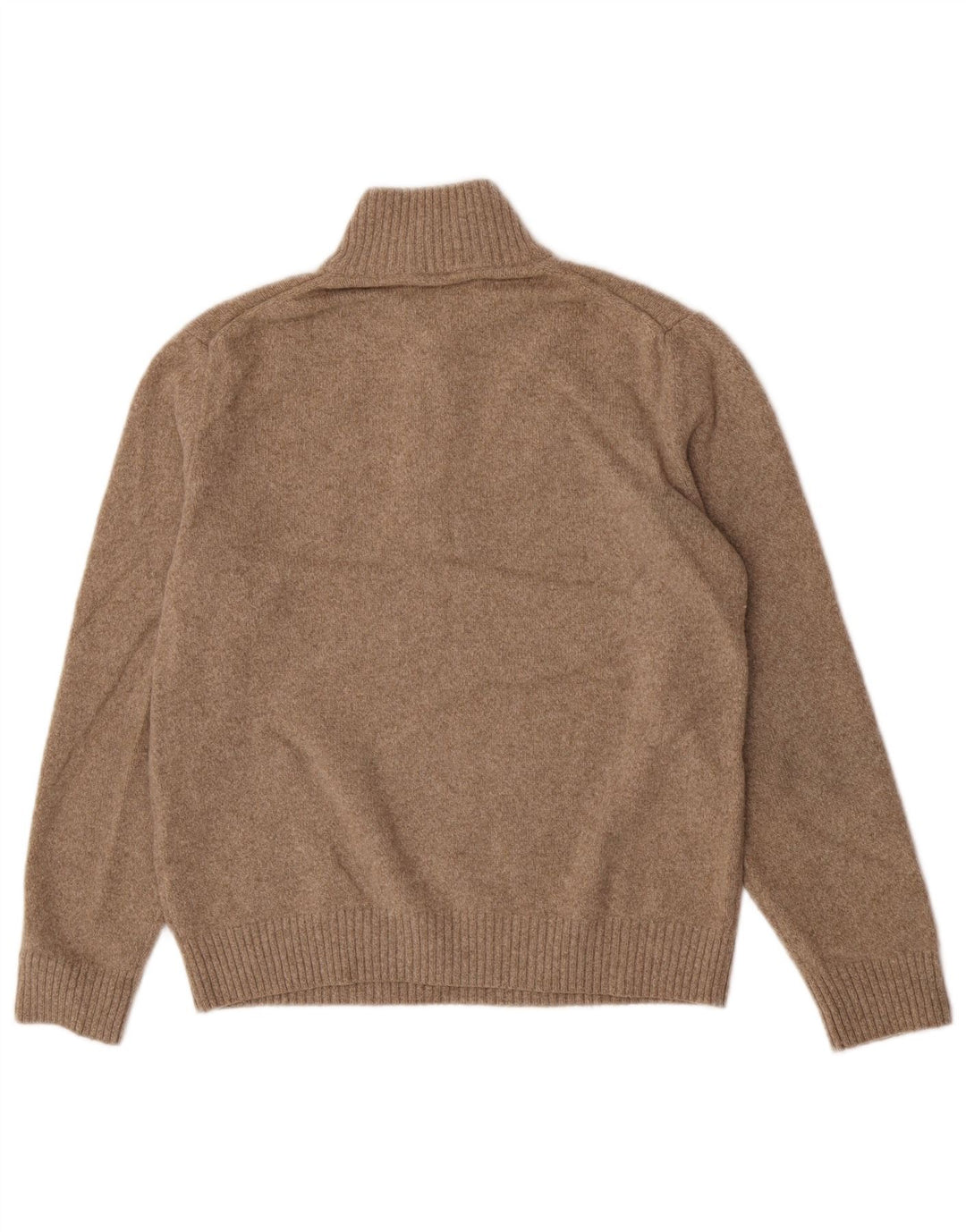 Marlboro Classics Pull à col zippé pour homme Grande laine beige