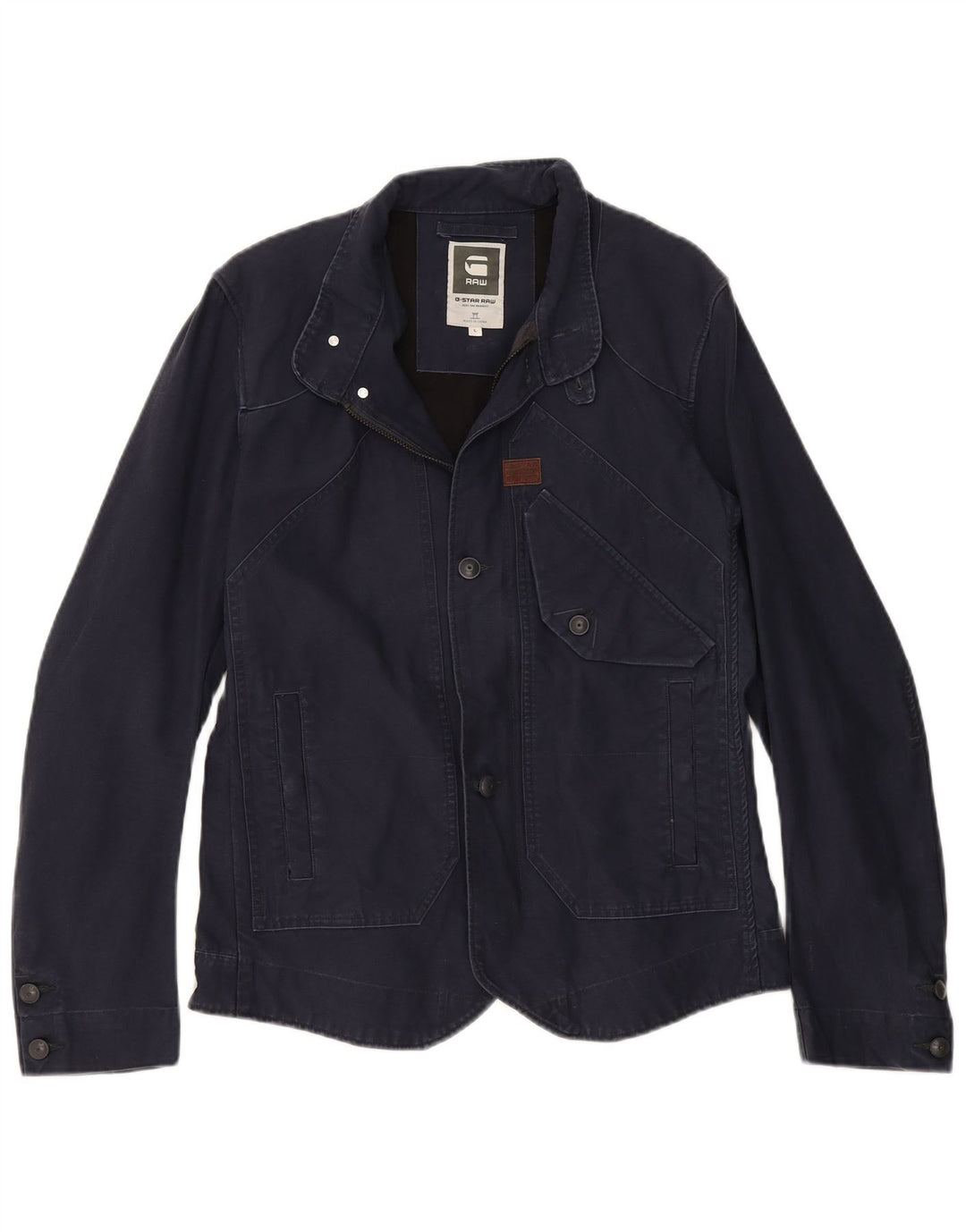 G-STAR Veste utilitaire pour femme UK 16 Large Bleu Marine Coton