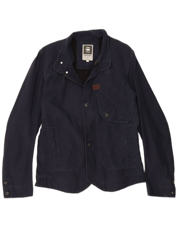 G-STAR Veste utilitaire pour femme UK 16 Large Bleu Marine Coton