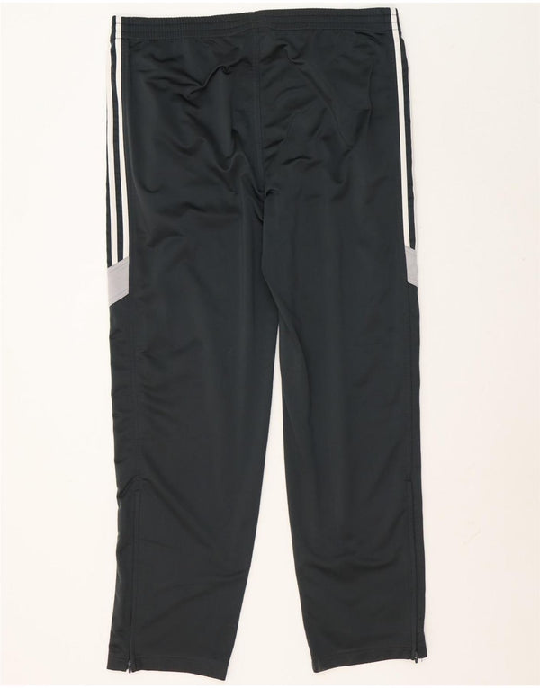 Adidas Pantalon de survêtement pour homme UK 44/46 Large Gris Colorblock Polyester