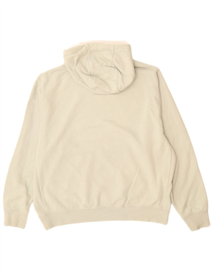Nike Pull à capuche pour homme en coton blanc cassé