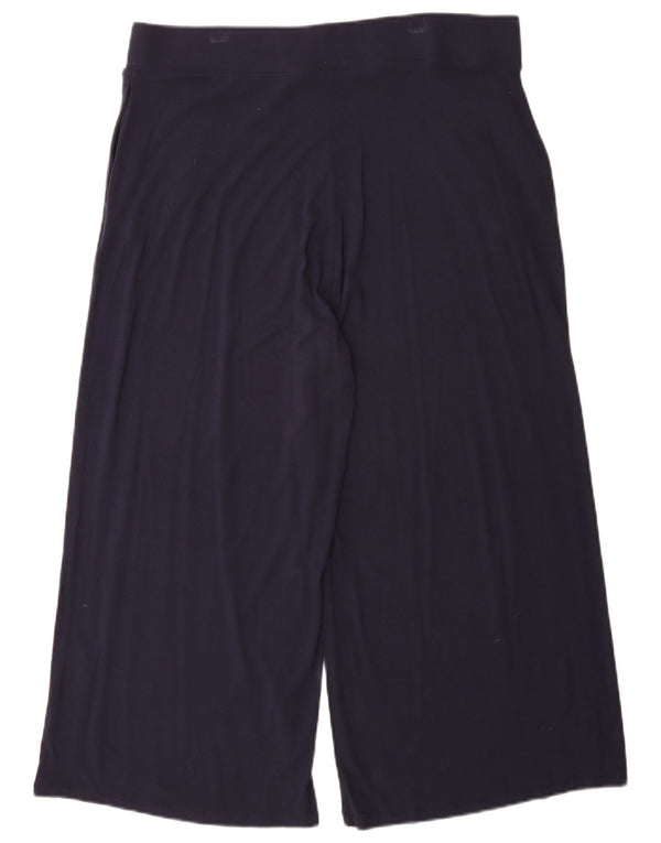 Marks & Spencer Pantalon de survêtement court et large pour femme UK 18 XL Bleu marine