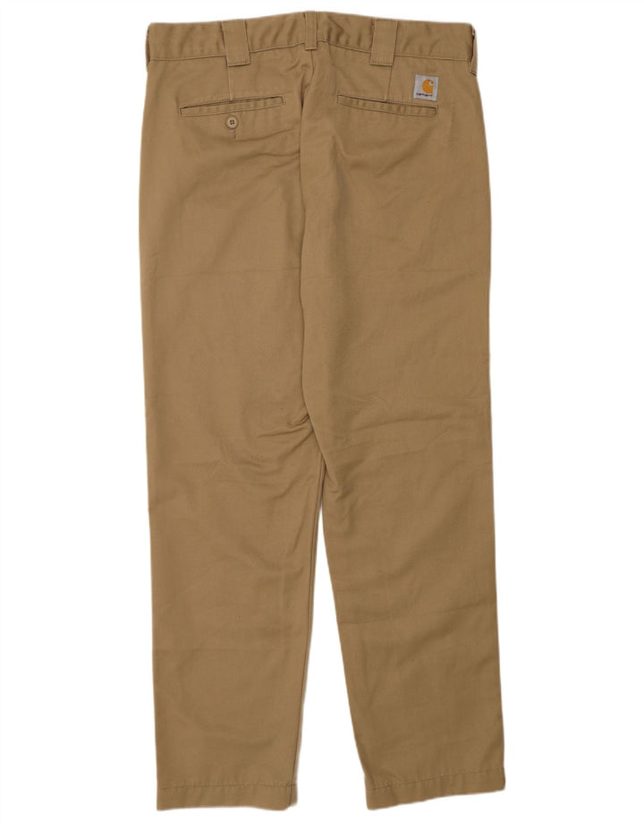 Carhartt Pantalon Chino Slim Homme W32 L30 Beige Polyester