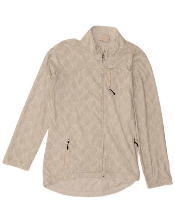 Champion Veste de survêtement pour femme UK 18 XL Beige Imprimé Animal