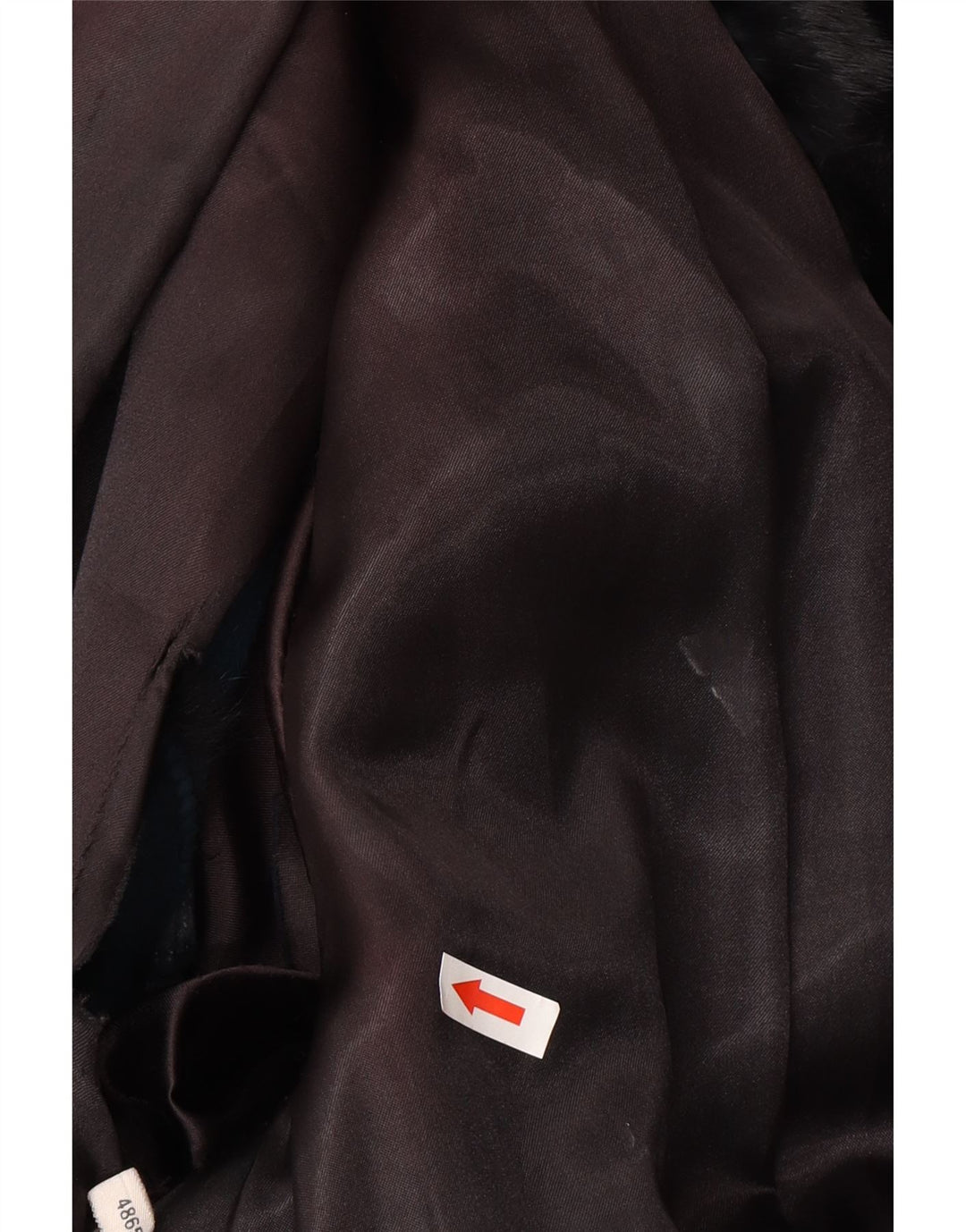 Veste de fourrure femme vintage EU 48 2XL Noir Vraie Fourrure
