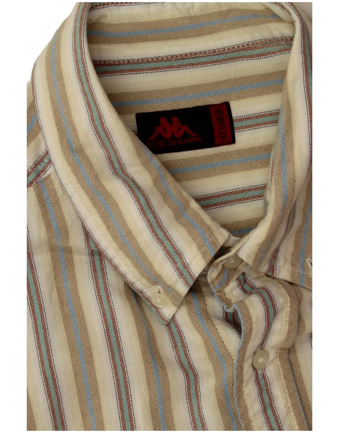 Kappa Chemise Homme 2XL Beige Rayé