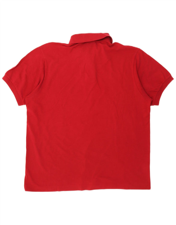 Lacoste Polo Homme Taille 7 2XL Coton Rouge