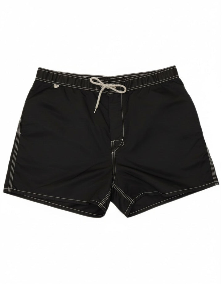 Sundek Short de bain homme moyen noir rayé plage