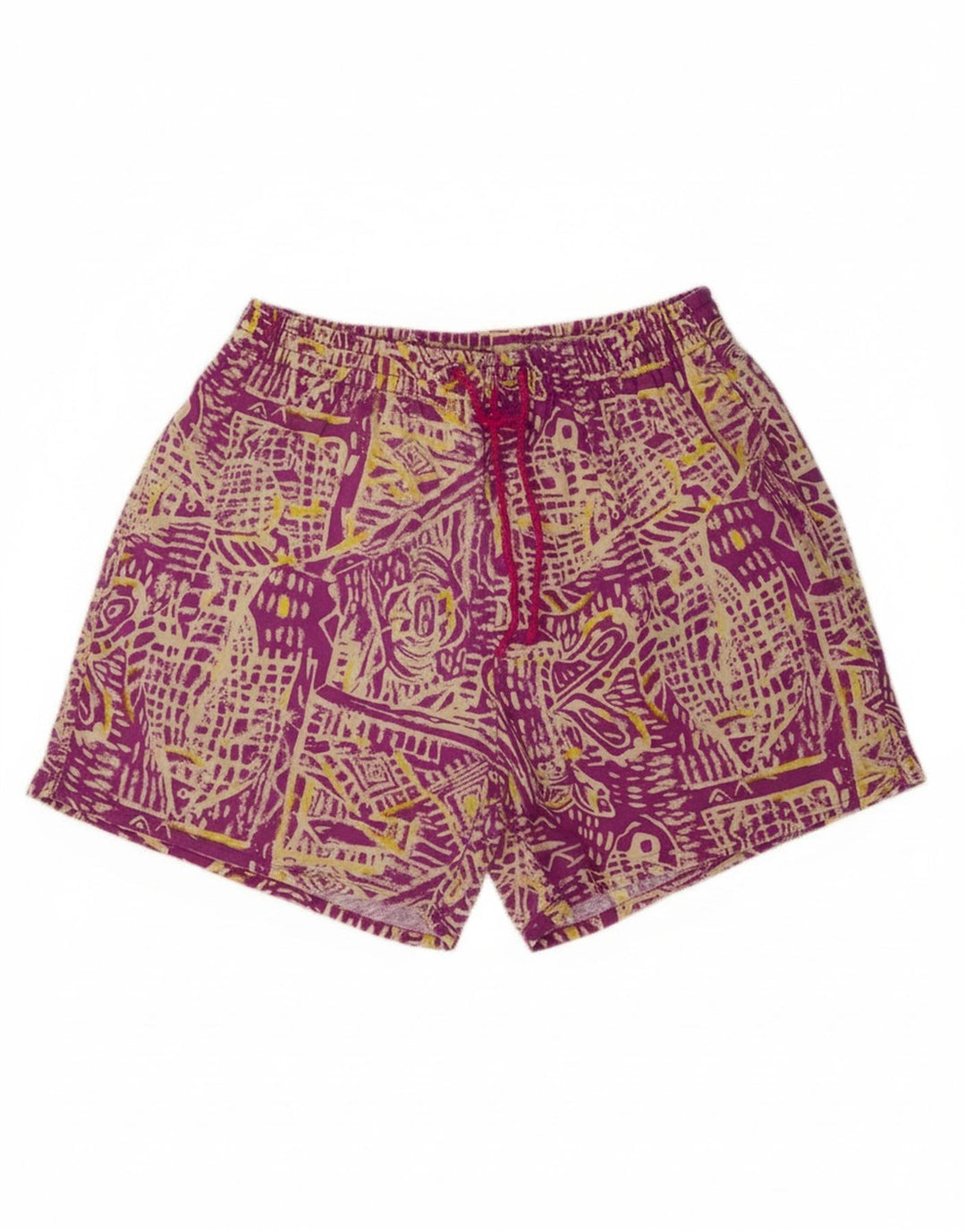 VINTAGE Boys Swimming Shorts 13-14 Years Large Multicoloured Geometric