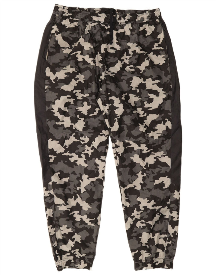 NIKE Pantalon de survêtement pour homme Joggers XL Gris Camouflage Polyester