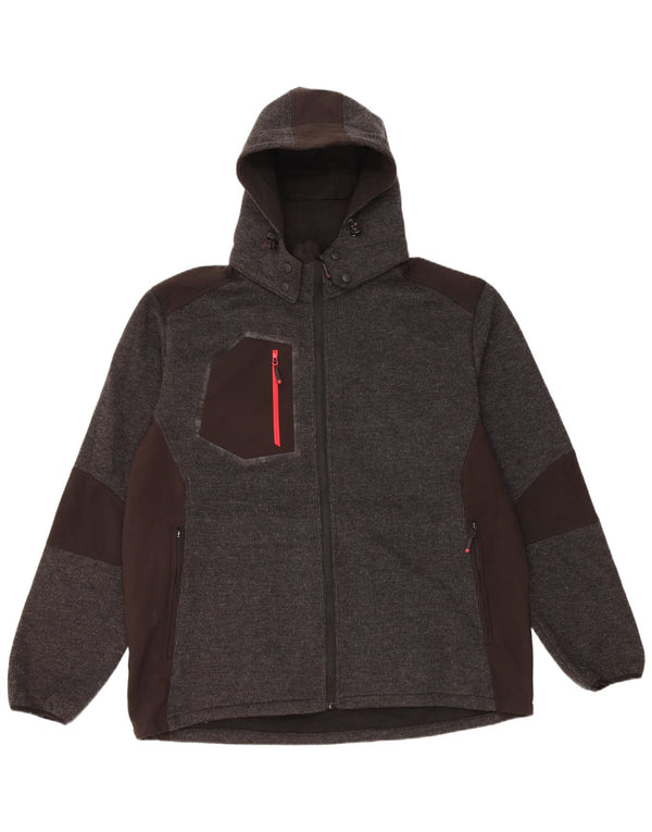 MOUNTAIN WAREHOUSE Veste de survêtement à capuche pour homme 2XL Gris Colorblock