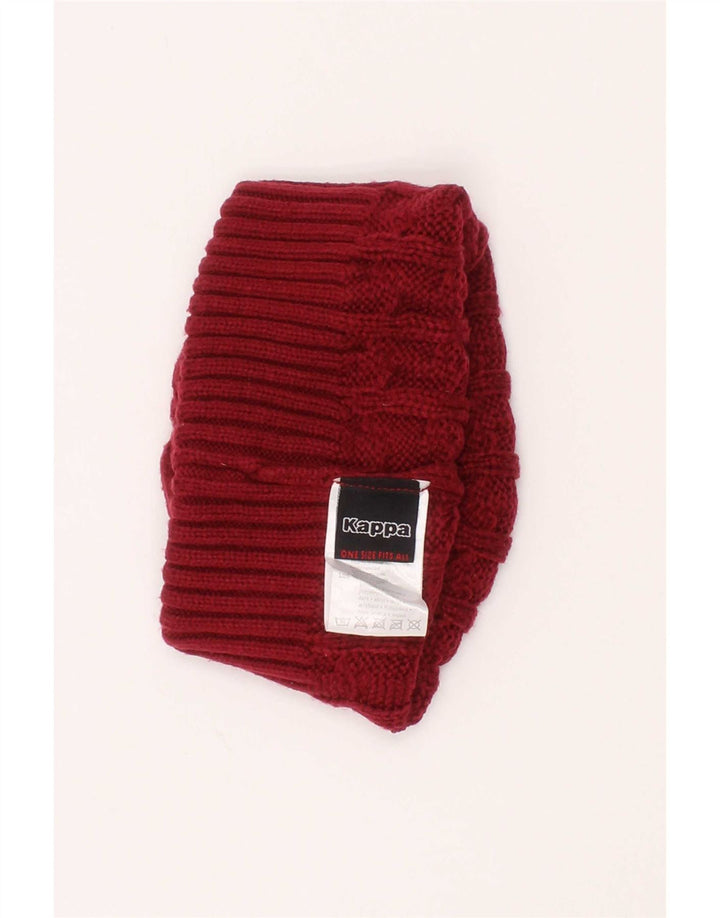 Kappa Bonnet tricoté pour homme Taille unique Rouge Polyacrylique