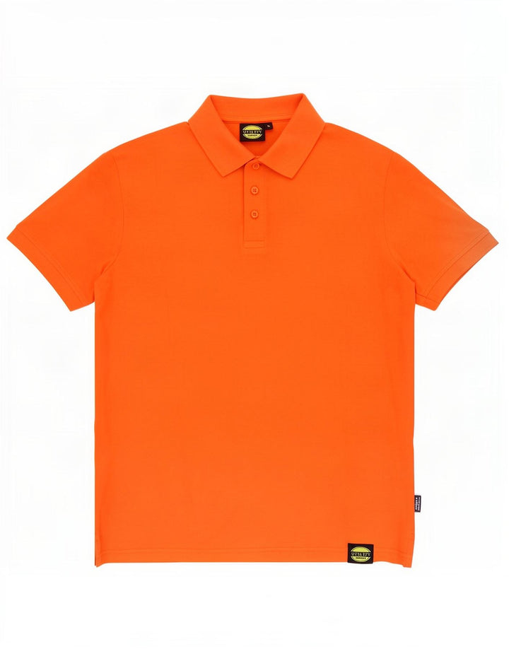 Diadora Polo Homme Orange Moyen Coton