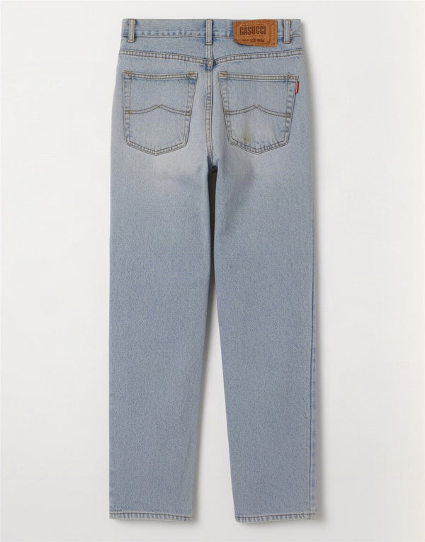 Cassuci Jean droit homme IT 48 Medium W30 L32 bleu coton