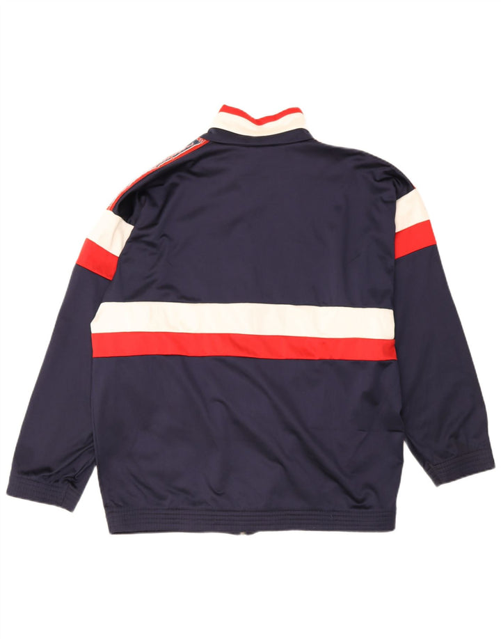 Champion Veste de Survêtement Homme Bleu Marine Moyen Polyester Colorblock