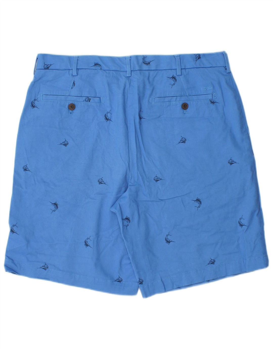 IZOD Short Chino Homme Salt Water W34 Grand Bleu Tacheté Coton
