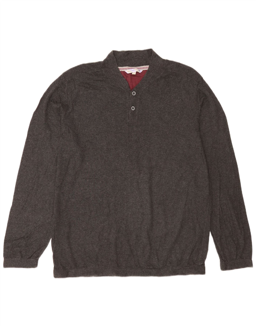 Fat Face Pull col boutonné pour homme XL Gris Coton