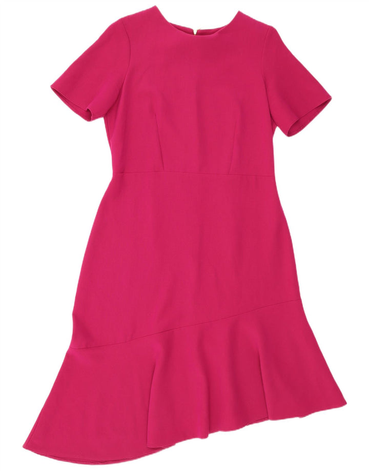 CLOSET Robe asymétrique asymétrique pour femme UK 46 Large Rose Polyester