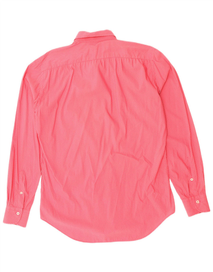 Chemise homme FAY taille 39 15 1/2 coton tacheté rose moyen