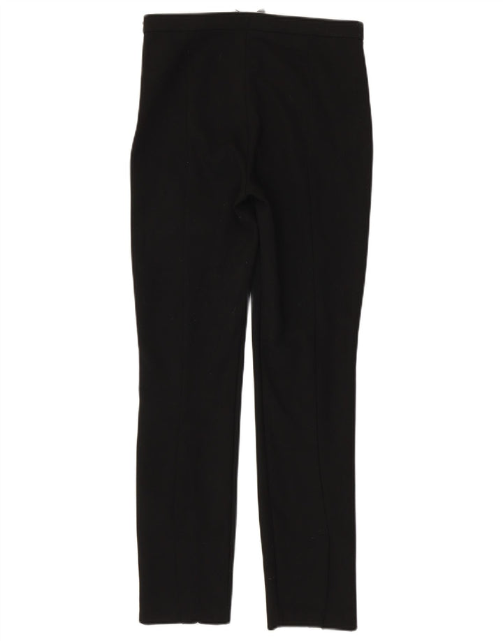 Pantalon décontracté slim femme ZARA Petit W26 L27 Noir Polyester