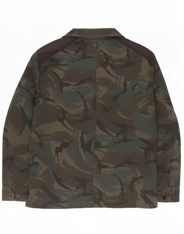 G-Star Veste militaire pour homme UK 40 Large Vert Camouflage Polyester