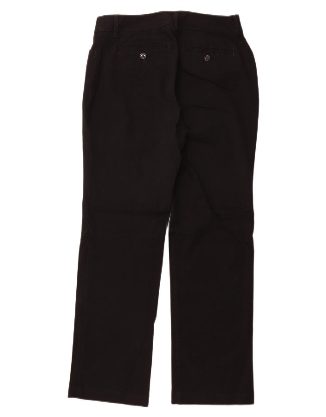 EDDIE BAUER Pantalon décontracté coupe courbée pour femme US 6 Medium W28 L29 Noir