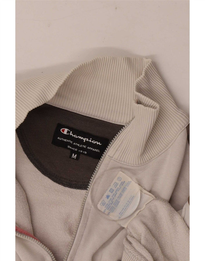 Champion Veste de survêtement pour femme UK 12 Medium Off White Colourblock