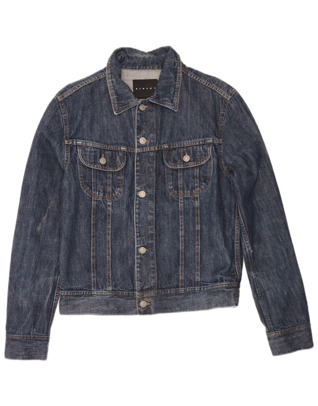 Sisley Veste en Jean Homme UK 36 Small Bleu Marine