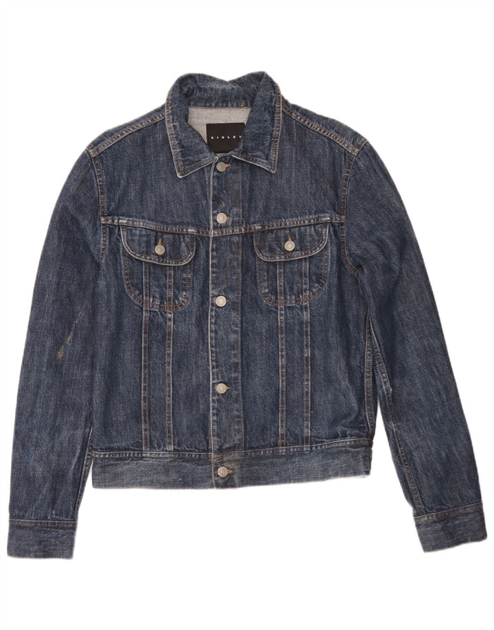 Sisley Veste en Jean Homme UK 36 Small Bleu Marine