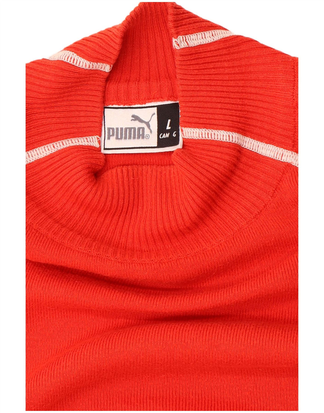 Puma Pull à Col Roulé Homme Large Rouge Colorblock
