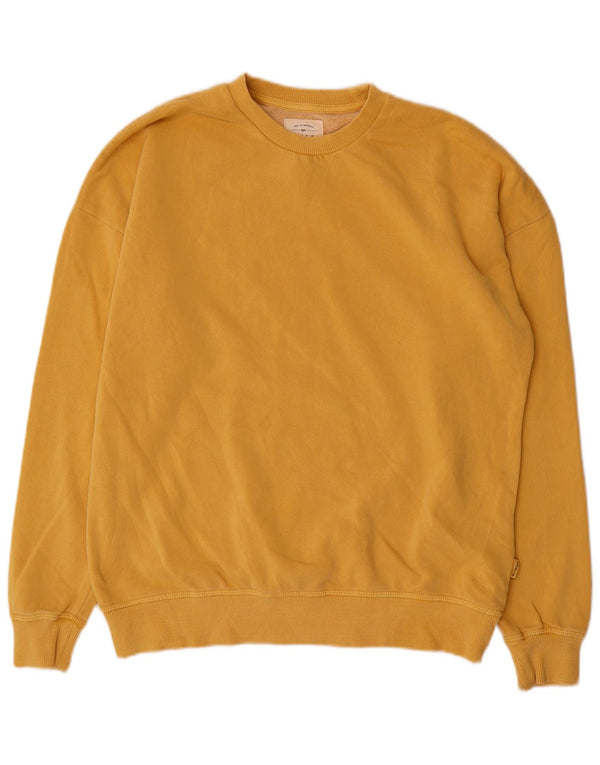Billabong Mens Loose Fit Sweatshirt Jumper XS Jaune Coton