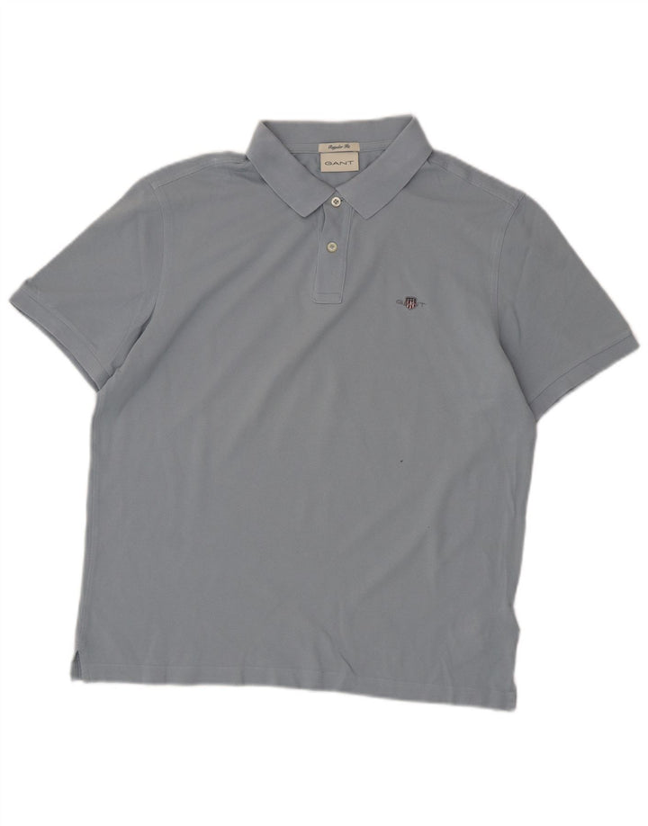 Gant Polo Regular Fit Homme Bleu Moyen Coton