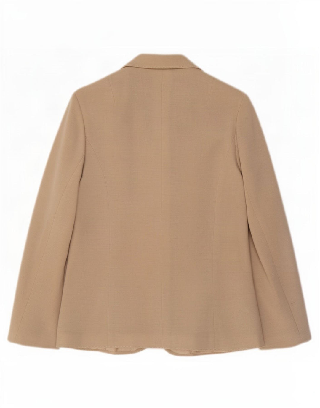 vintage Femme 3 Bouton Blazer Veste EU 38 Acrylique Beige Moyen