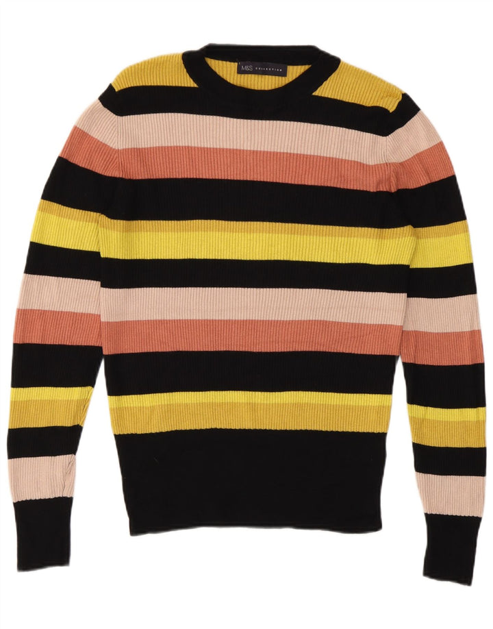 Marks & Spencer Pull ras du cou pour femme UK 12 Medium Multicolore