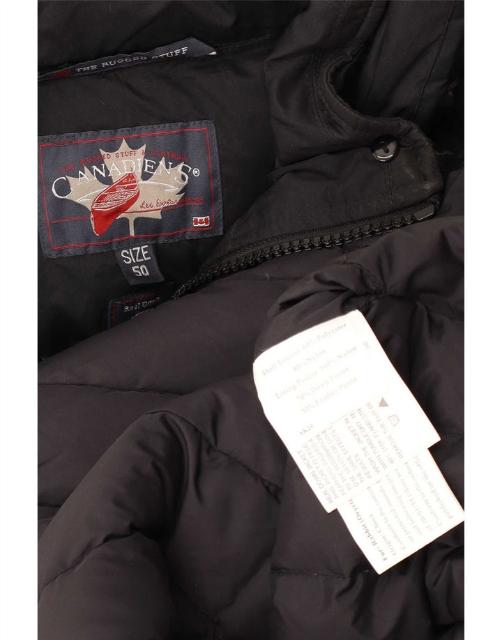 Manteau matelassé à capuche pour hommes Canadiens IT 50 Large Noir Polyester