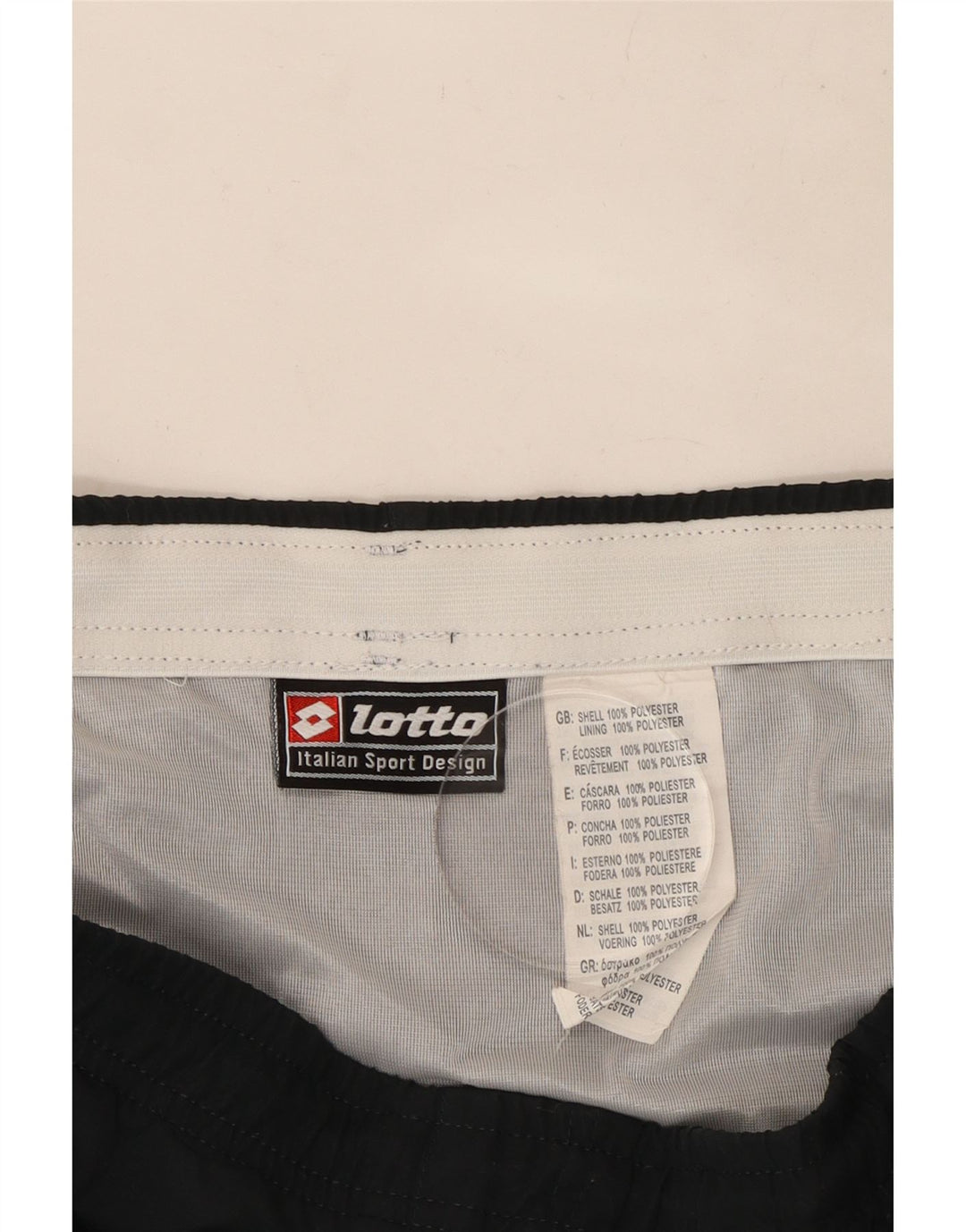 Lotto Short de sport pour homme en polyester color block Bleu marine Taille L