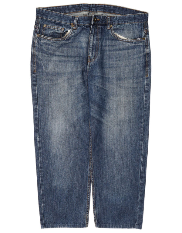 James Pringle Jean court homme W36 L26 bleu coton