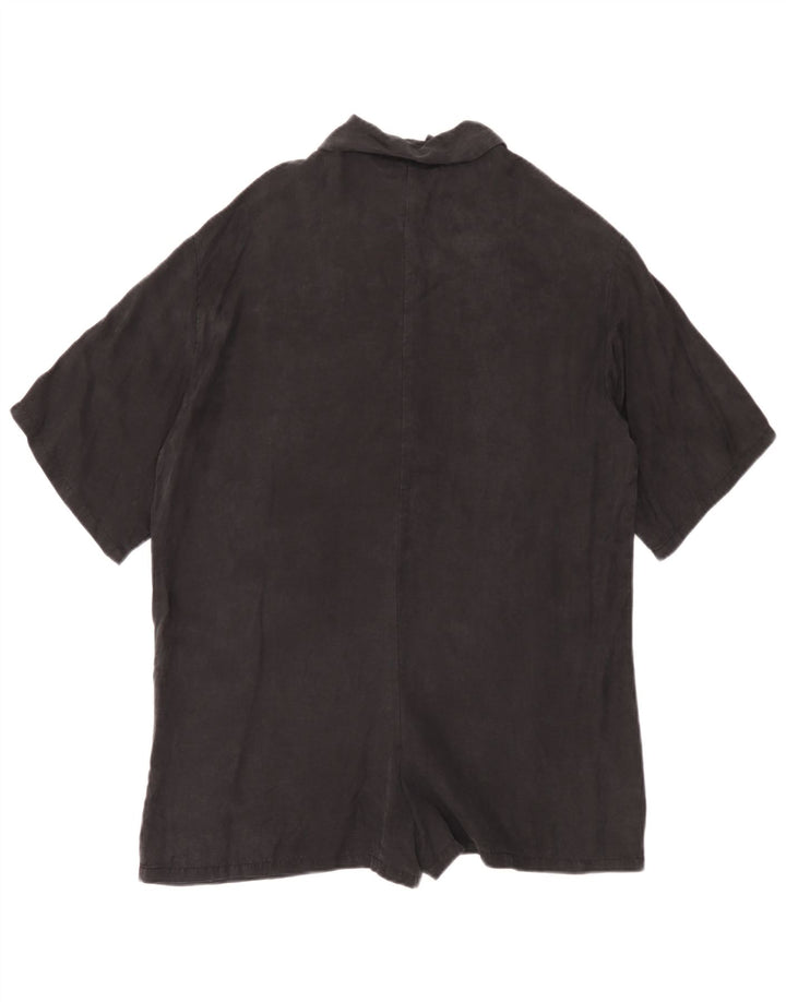Zara Combishort surdimensionné pour femme UK 10 Small Noir